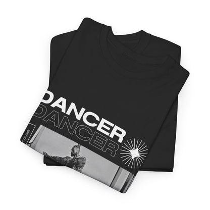 "Dancer "Jazz Pose Unisex Heavy Cotton Tee – Streetwear-Inspired Jazz Dance Graphic T-Shirt for Performers