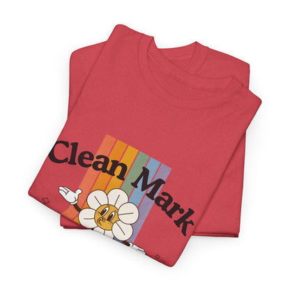 “Clean Mark Social Club” Unisex Heavy Cotton T-Shirt – Streetwear-Inspired Dance Graphic Tee for Adults & Kids