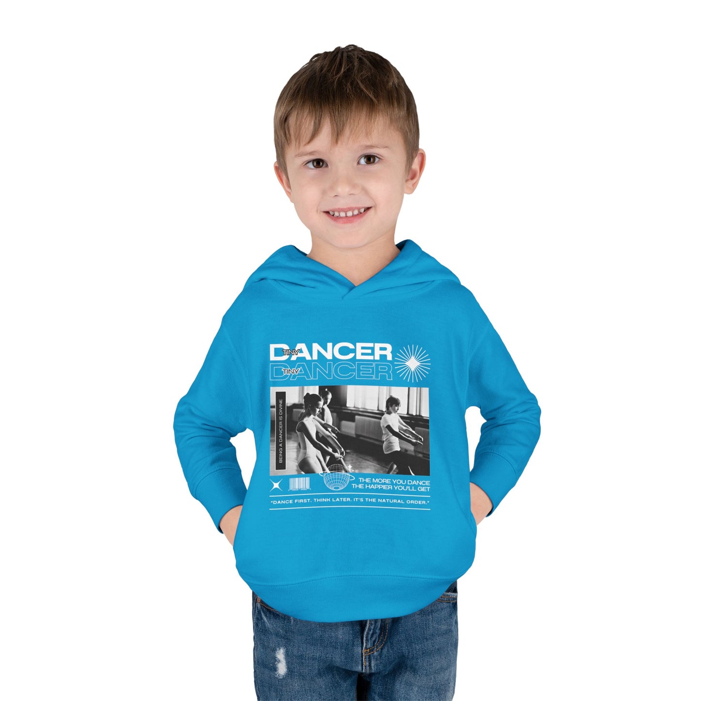 “Dancer” Toddler Pullover Hoodie – Streetwear-Inspired Ballet Class Graphic Sweatshirt for Kids”