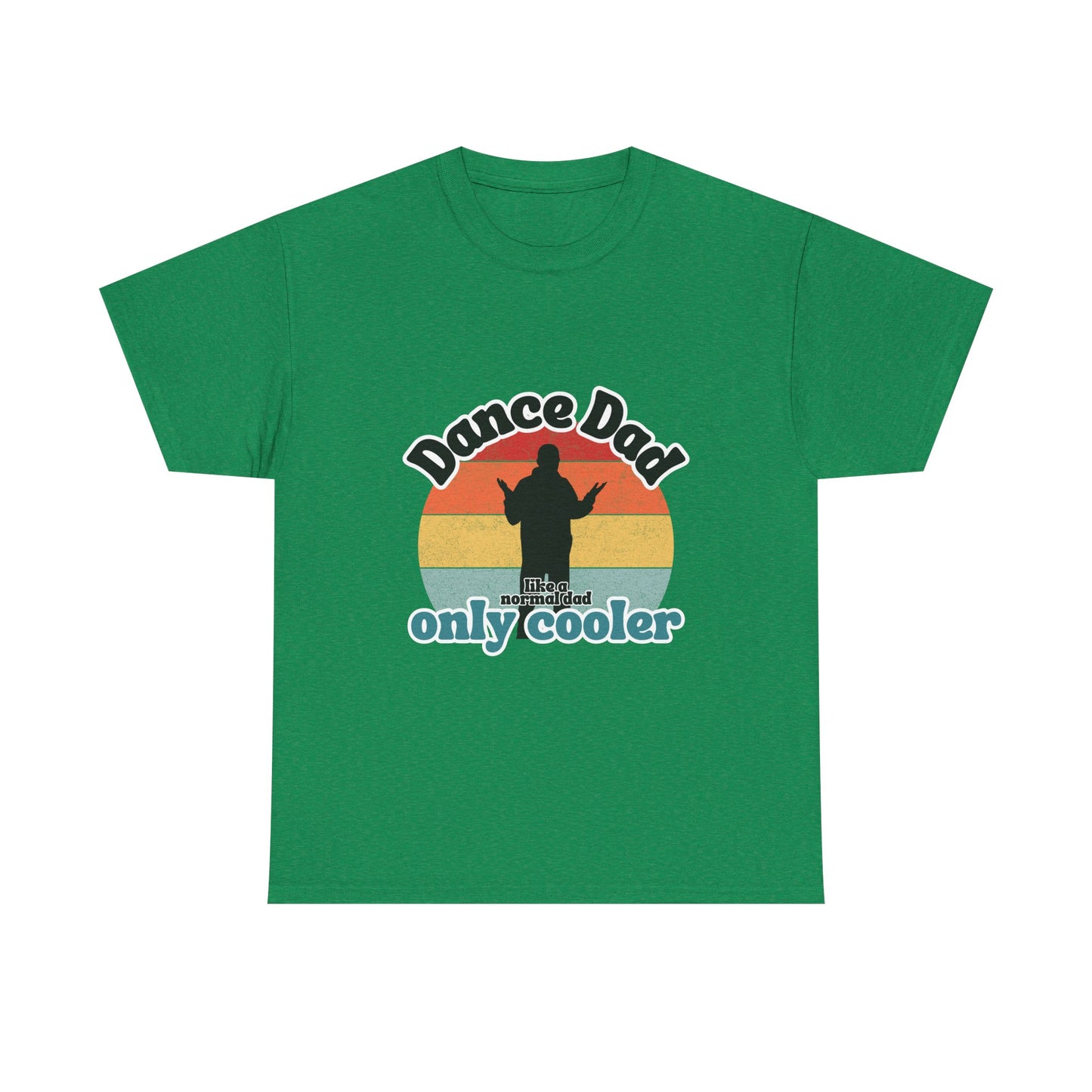 "Dance Dad" Unisex Heavy Cotton Tee – Funny Retro Dance Shirt for Cool Dads