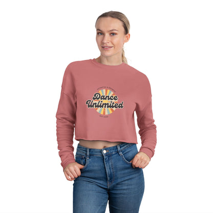 "Dance Unlimited – Potential & Growth" Women’s Cropped Sweatshirt | Retro Dance Graphic Pullover for Dancers