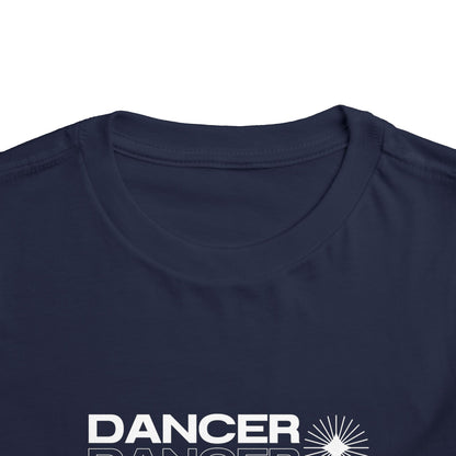 “Dancer" Toddler Short Sleeve T-Shirt – Streetwear-Inspired Ballet Barre Graphic Tee for Young Kids