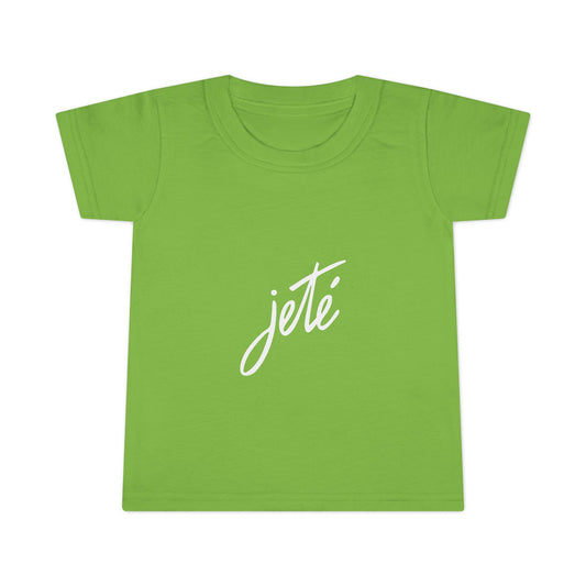 “Jeté” Official Logo | Ballet & Dance T-Shirt for Toddlers & Young Dance Enthusiasts - Toddler Short Sleeve Tee