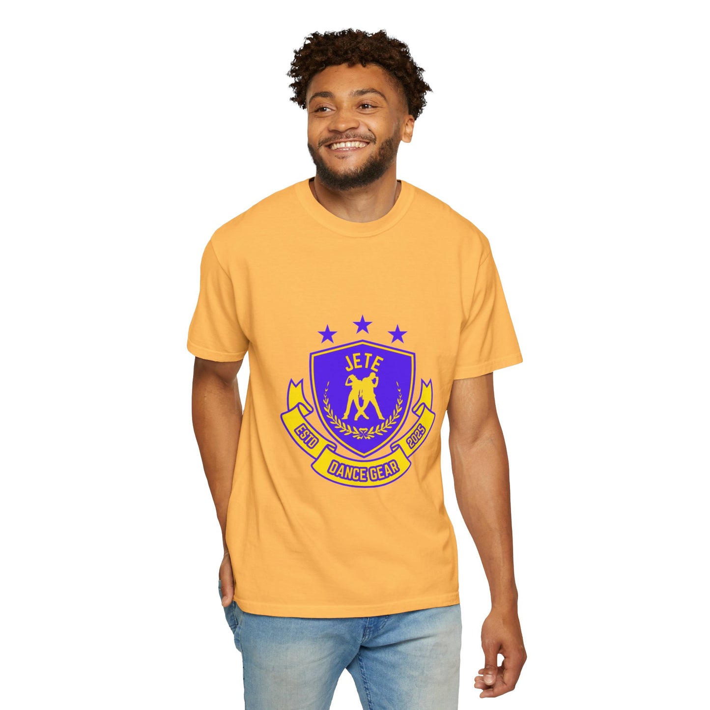 "Jeté Dance Gear" Unisex Garment-Dyed T-Shirt – Collegiate-Style Graphic Tee – Dance Apparel for Dancers & Performers