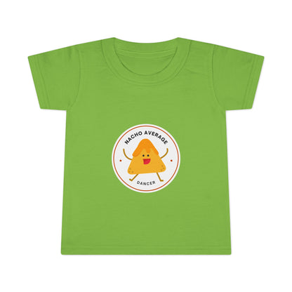 "Nacho Average Dancer" Toddler Dance T-Shirt – Cute Nacho Graphic Short Sleeve Tee for Kids