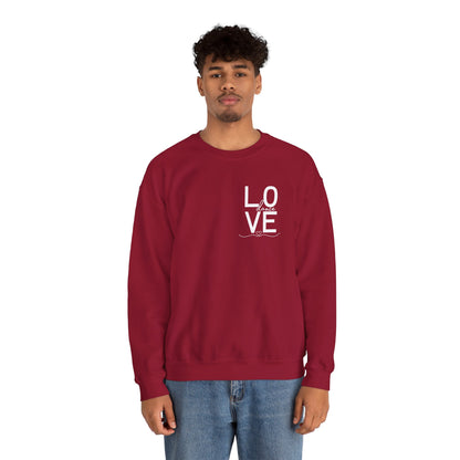 "LOVE Dance" Unisex Crewneck Sweatshirt – Script Letter Graphic Dance Lover Pullover