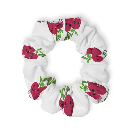 "Turnip the Beet” Scrunchie – Funny Dance Pun Hair Accessory with Cute Pepper Graphic