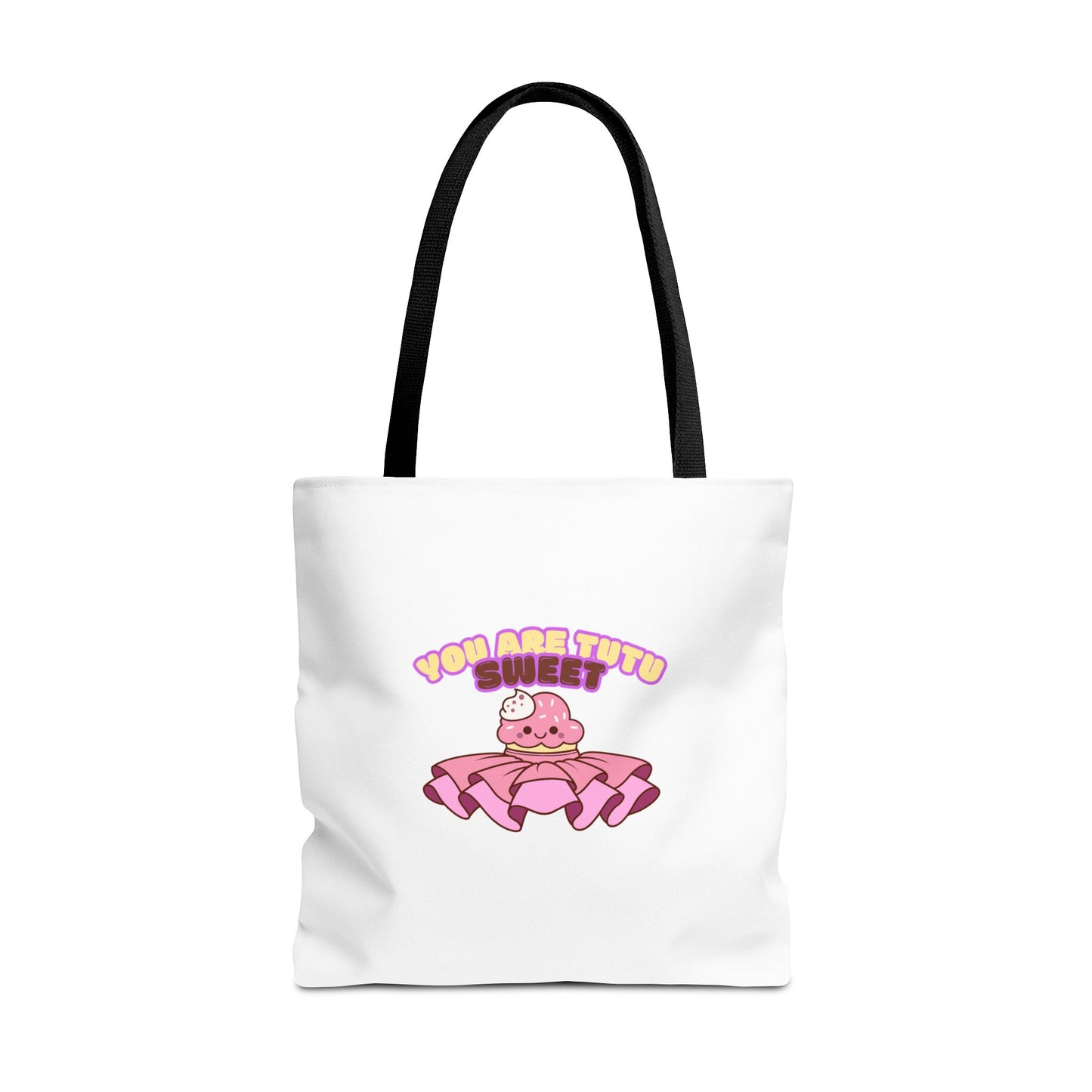"You Are Tutu Sweet" Kawaii Cupcake Dance Tote Bag – Cute Canvas Bag for Dancers, Dance Moms & Ballet Lovers | Dance Gift Idea