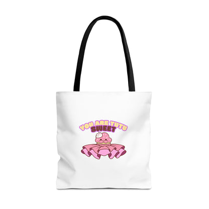 "You Are Tutu Sweet" Kawaii Cupcake Dance Tote Bag – Cute Canvas Bag for Dancers, Dance Moms & Ballet Lovers | Dance Gift Idea