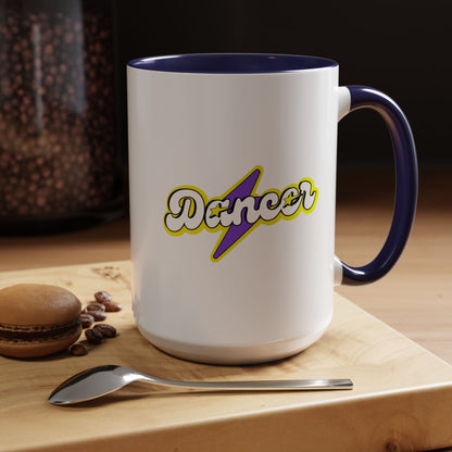 "Dancer" Accent Coffee Mug – Superhero Theme Ceramic Mug for Dancers and Dance Lovers