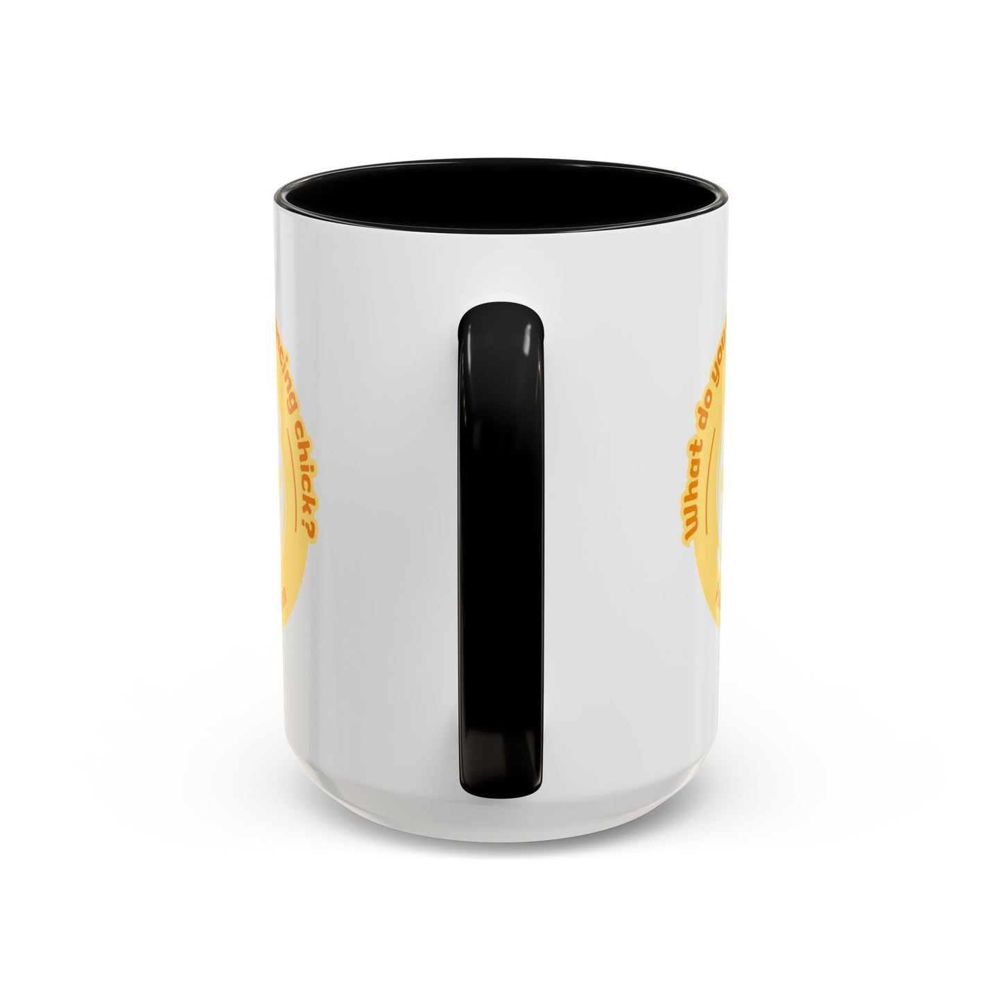 "What Do You Call a Dancing Chick? Poultry in Motion" Accent Coffee Mug – Funny Dance Pun Ceramic Mug for Dancers and Chick Enthusiasts
