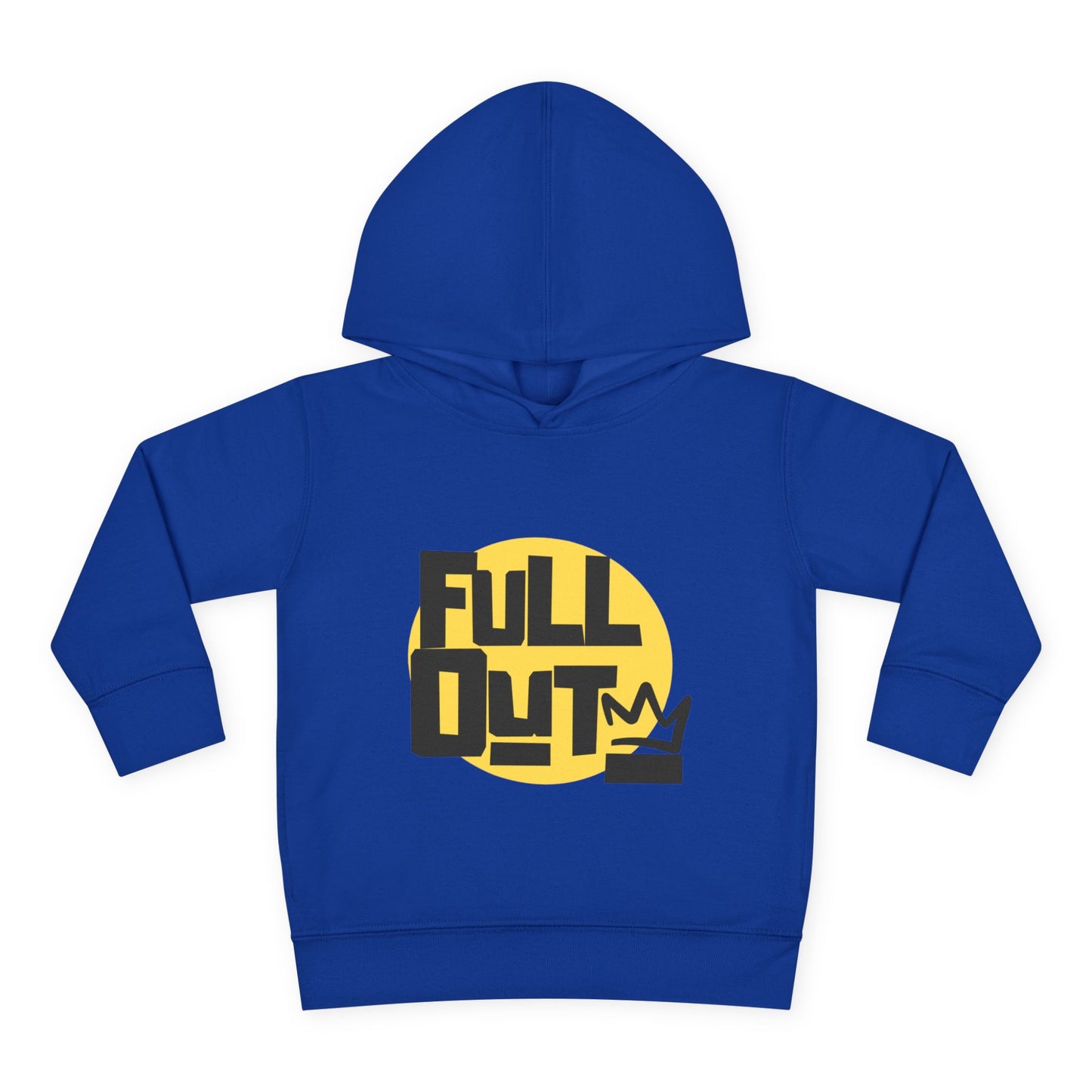 "Full Out" Toddler Pullover Hoodie – Bold Streetwear-Inspired Dance Graphic Fleece Sweatshirt for Kids