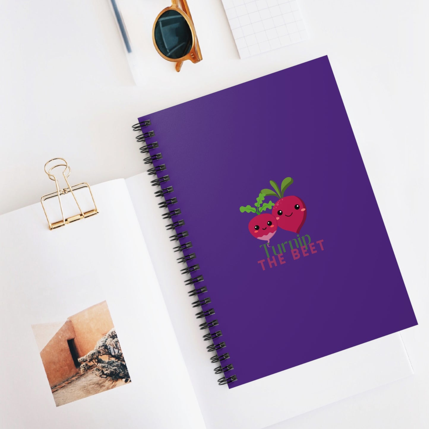 "Turnip the Beet" Spiral Notebook – Cute Veggie Dance Pun Journal for Dancers, Foodies & Pun Lovers