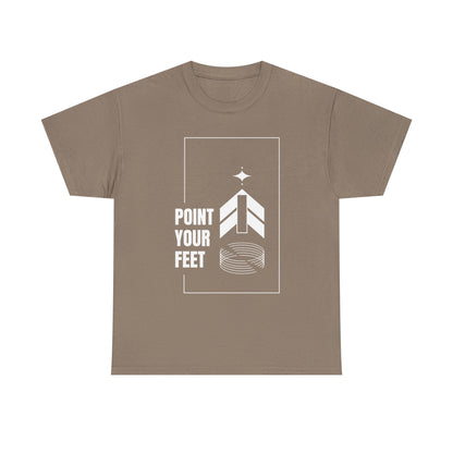 "Point Your Feet" Streetwear Dance Tee – Unisex Heavy Cotton Ballet-Inspired T-Shirt for Dancers