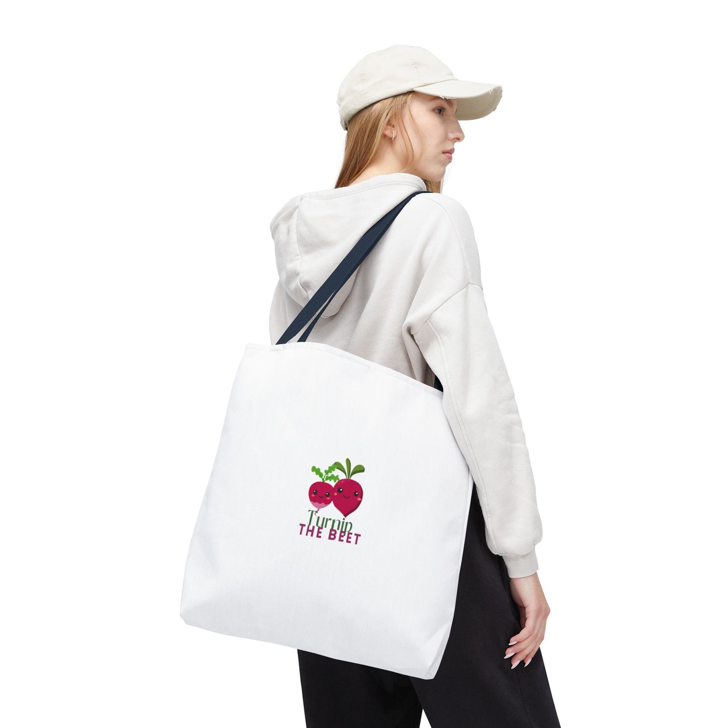 "Turnip the Beet" Canvas Tote Bag – Cute Veggie Graphic Dance-Themed Reusable Bag for Grocery Runs, Dance Class & Everyday Use
