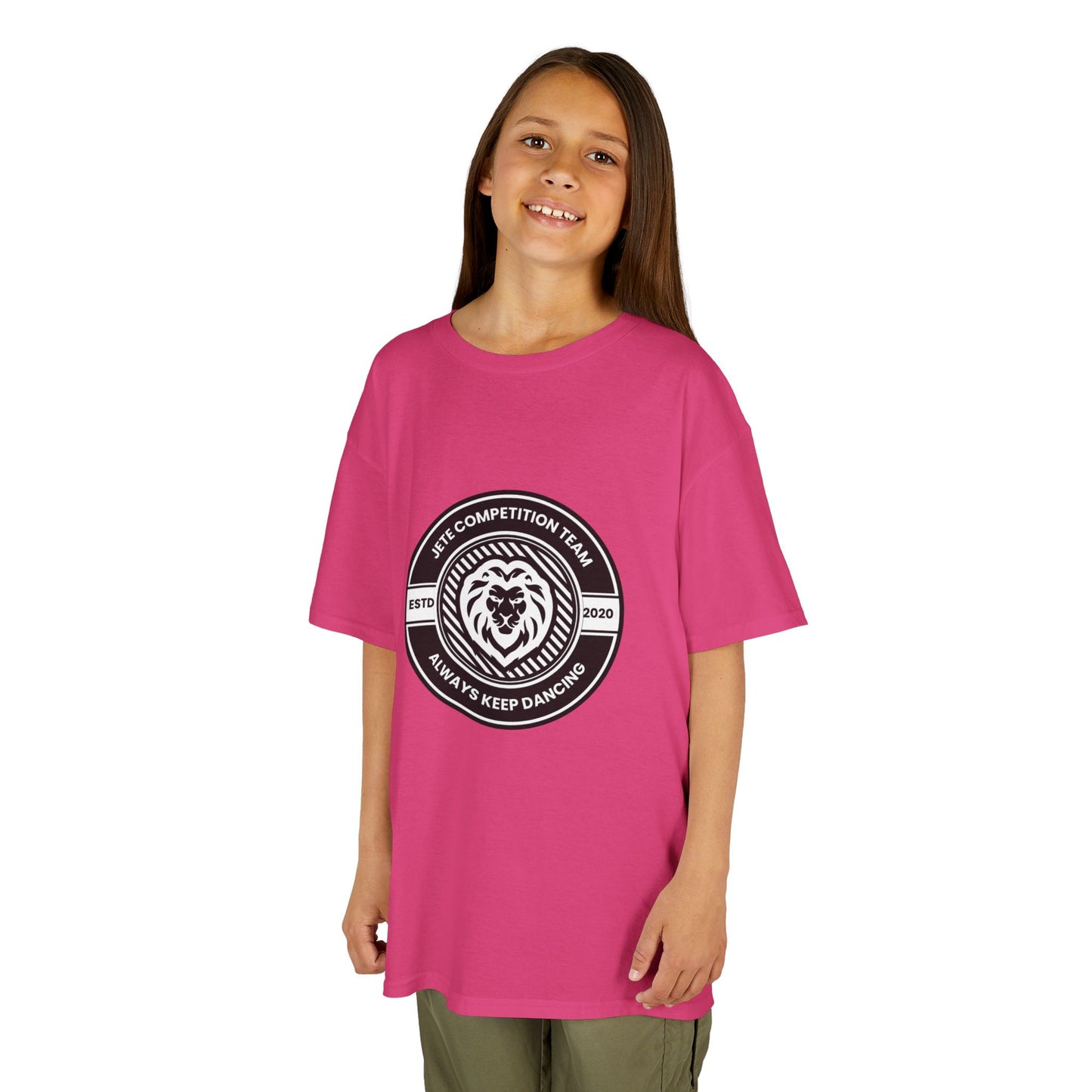 "Jeté Competition Team – Always Keep Dancing" Collegiate Graphic Tee - Youth Dance Team T-Shirt