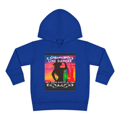 "Line Dancer, Get Your Boots in Line" Streetwear Dance Graphic – Toddler Pullover Hoodie