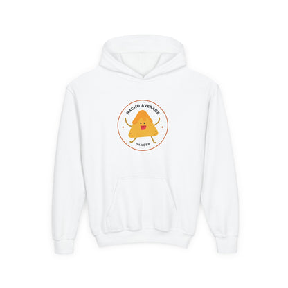 "Nacho Average Dancer" Youth Hooded Sweatshirt – Funny Dance Pun Nacho Graphic Hoodie for Kids and Teens