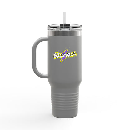 "Dancer" Superhero 40oz Insulated Travel Mug – Bold Stainless Steel Tumbler for Dance Lovers
