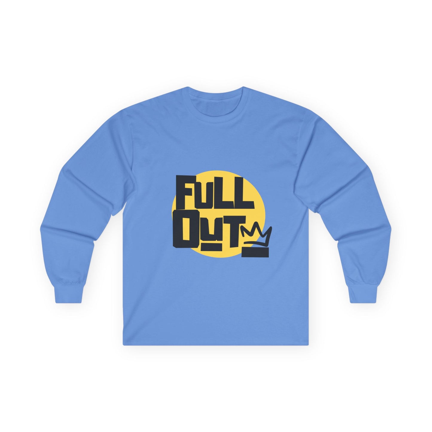 "Full Out" Unisex Long Sleeve Tee – Bold Streetwear-Inspired Dance Shirt for Performers, Hip-Hop Dancers & Studio Athletes