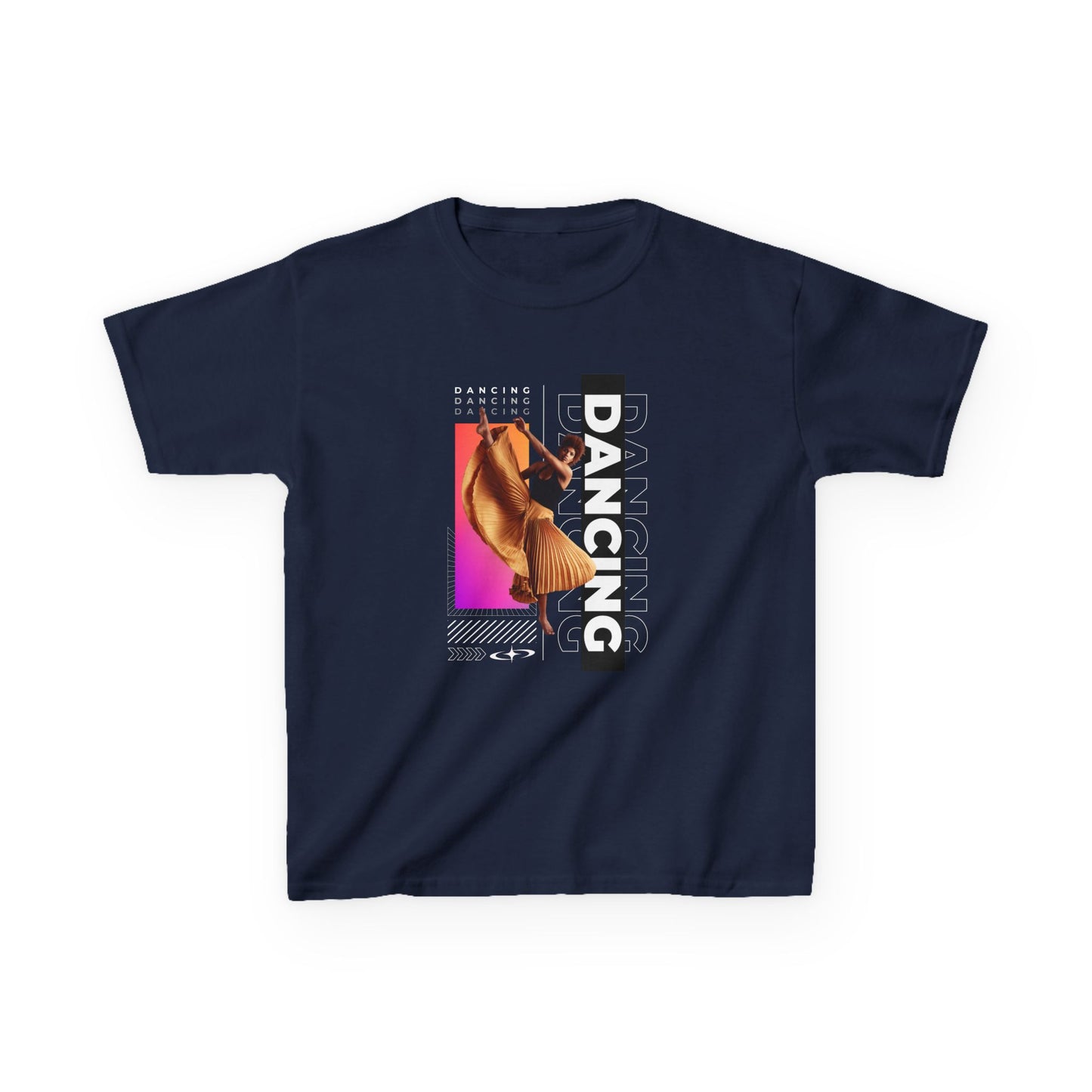 "Dancing" Youth Short Sleeve T-Shirt – Streetwear-Inspired Female Dancer Graphic – Stylish Dance Apparel for Kids