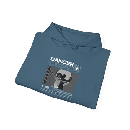 “Dancer” Contemporary Dancer in Spotlight Graphic | Streetwear-Inspired Dance Hoodie for Modern Dance Lovers - Unisex Heavy Blend™ Hooded Sweatshirt
