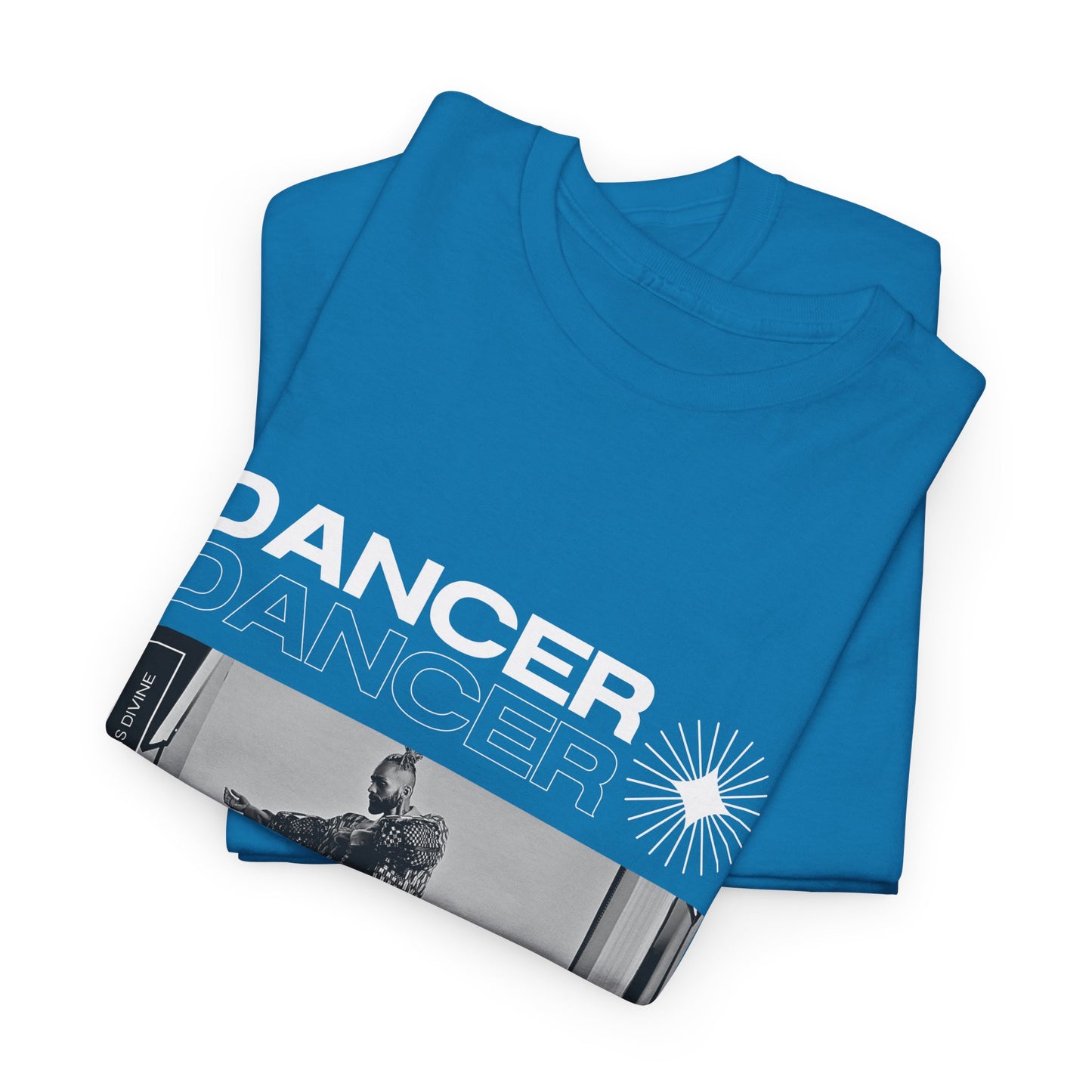 "Dancer "Jazz Pose Unisex Heavy Cotton Tee – Streetwear-Inspired Jazz Dance Graphic T-Shirt for Performers