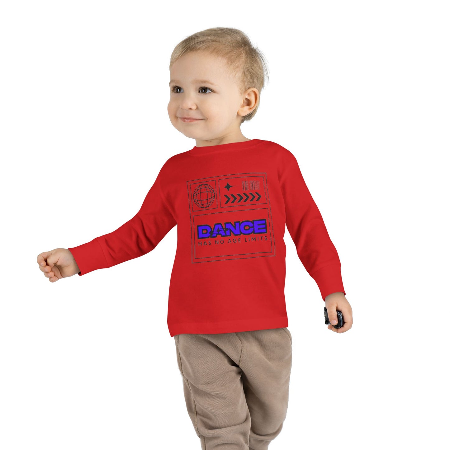 "Dance Has No Age Limits" Toddler Long Sleeve Tee – Unisex Streetwear Dance Shirt for Kids