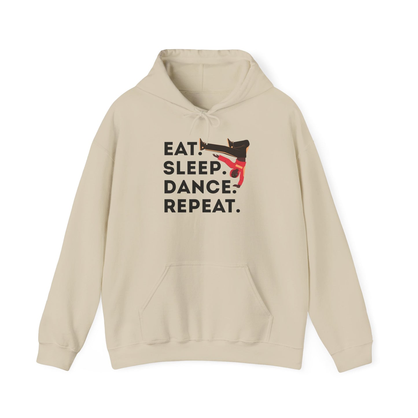 "Eat Sleep Dance Repeat" Unisex Dance Hoodie – Bold B-Boy Streetwear Sweatshirt