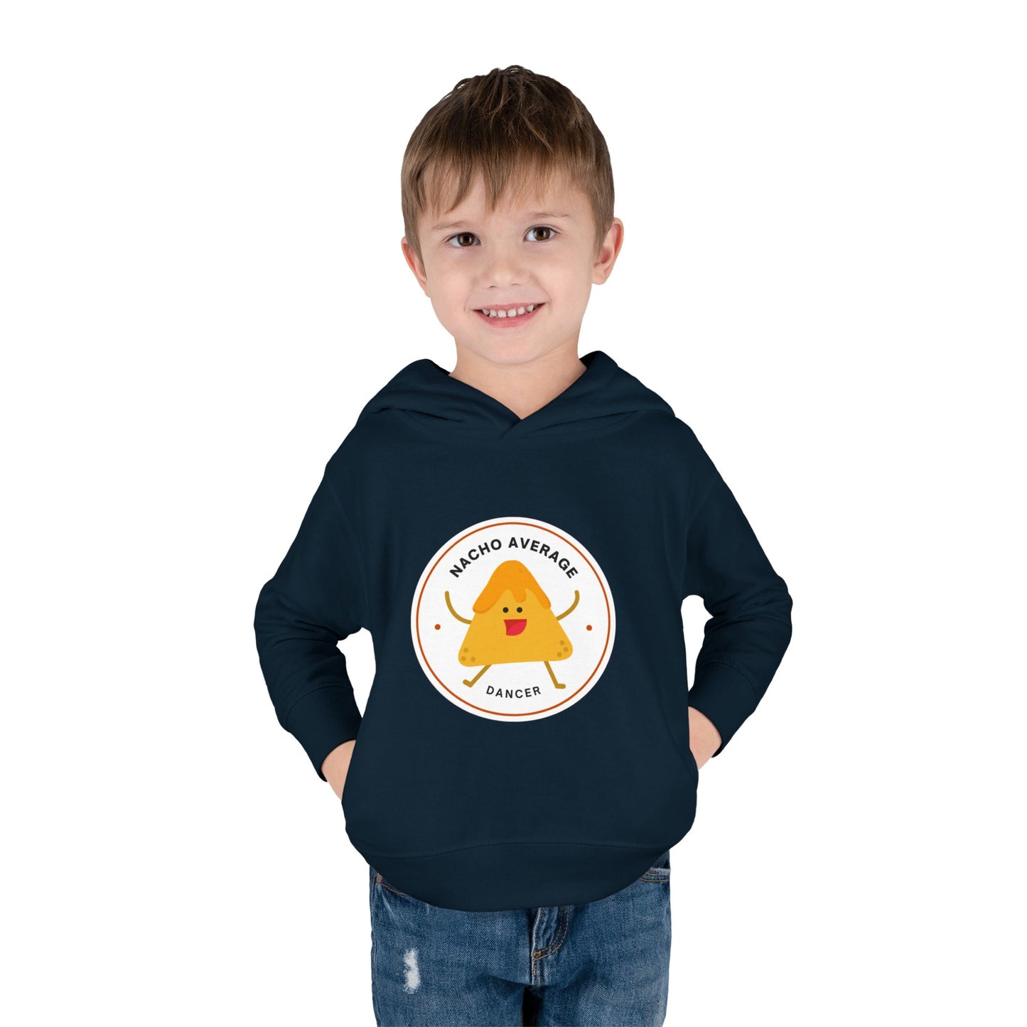 "Nacho Average Dancer" Pullover Fleece Sweatshirt with Cute Nacho Graphic | Funny Dance Gift for Kids - Toddler Dance Hoodie