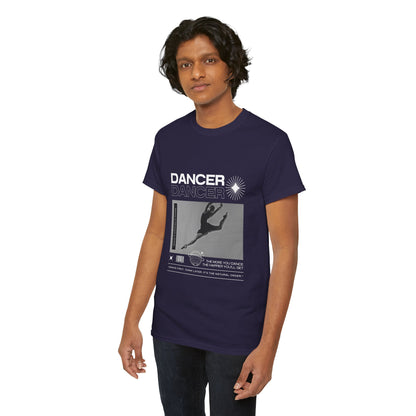 “Dancer” Mottos Streetwear Tee – Unisex Heavy Cotton Dance T-Shirt with Bold Graphic