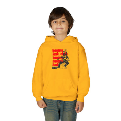 “Boom Kat” Bold Streetwear-Inspired Dance Graphic | Unisex Youth Hoodie – Hip-Hop & Jazz Dance Hoodie for Kids & Young Performers