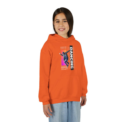 “Dancing” Male Dancer Streetwear Graphic | Unisex Youth Hoodie – Dance Hoodie for Kids & Young Performers