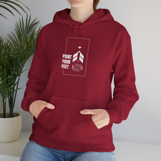 "Point Your Feet" Streetwear Dance Hoodie – Unisex Heavy Blend™ Hooded Sweatshirt for Dancers & Ballet Lovers