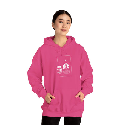 "Point Your Feet" Streetwear Dance Hoodie – Unisex Heavy Blend™ Hooded Sweatshirt for Dancers & Ballet Lovers