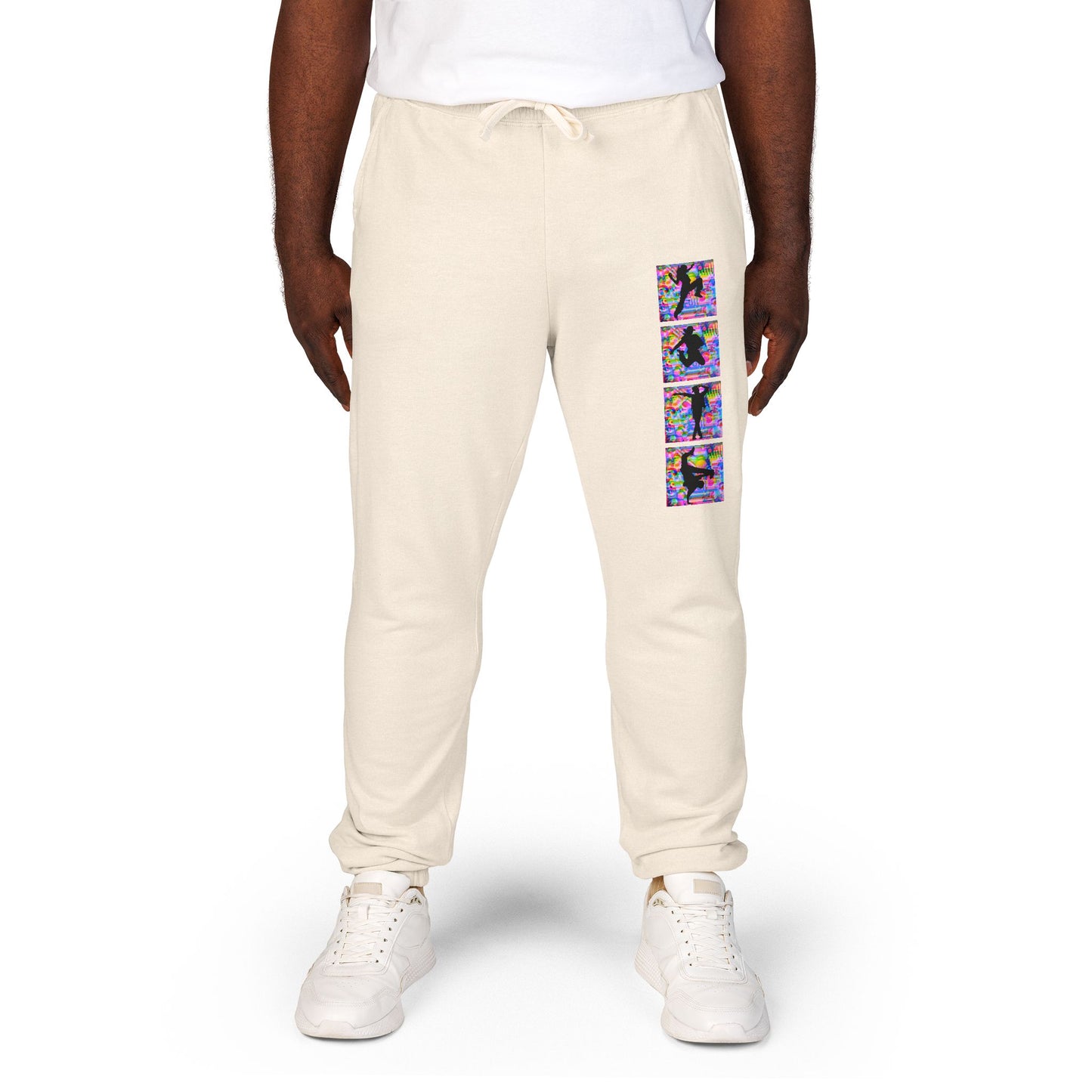 Levels Premium Collection Dancer Sweatpants – Vibrant Unisex Streetwear Joggers with Bold Dancer Silhouette Graphic