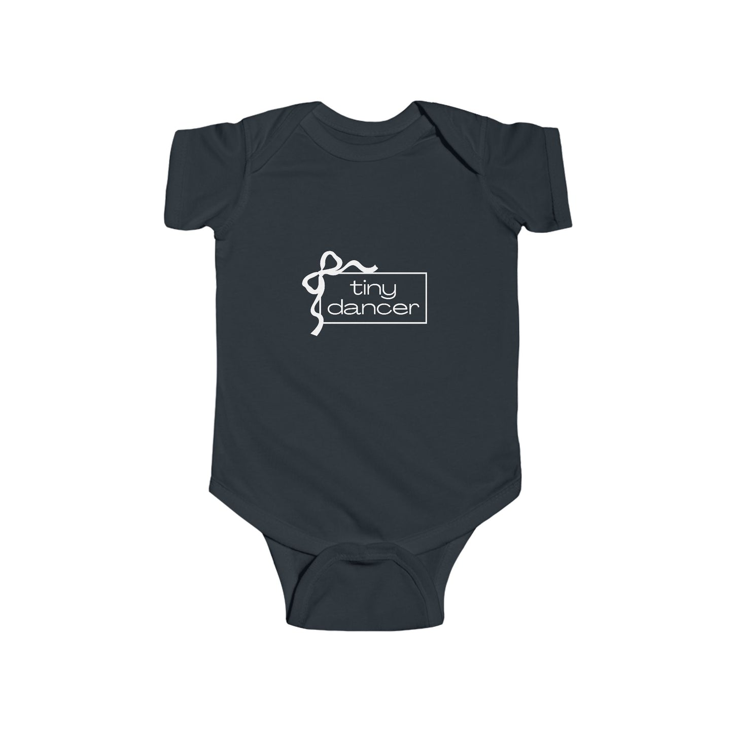 "Tiny Dancer" Infant Short Sleeve Bodysuit – Adorable Dance-Themed Baby One-Piece for Little Ballerinas and Future Movers