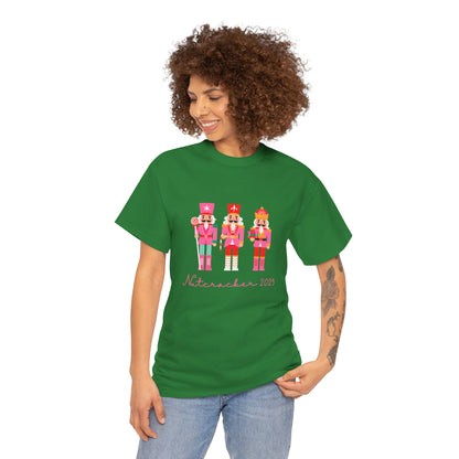 “Nutcracker 2025” ADULT Tee – Unisex Heavy Blend Cotton Tee | Ballet Holiday Dance T-Shirt for Dancers