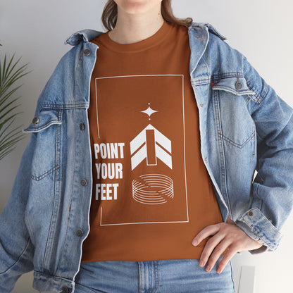 "Point Your Feet" Streetwear Dance Tee – Unisex Heavy Cotton Ballet-Inspired T-Shirt for Dancers