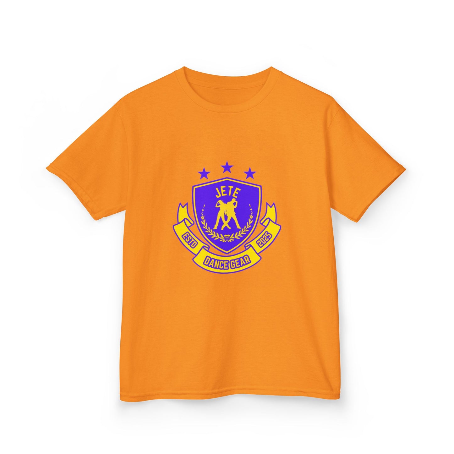 "Jeté Dance Gear" Youth Short Sleeve Tee – Collegiate-Inspired Dancer Graphic Shirt for Kids