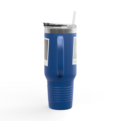 "Shake It Like a..." 40oz Insulated Travel Mug – Carnival Samba Dancer Graphic | Fun Dance-Themed Stainless Steel Tumbler for Hot & Cold Drinks