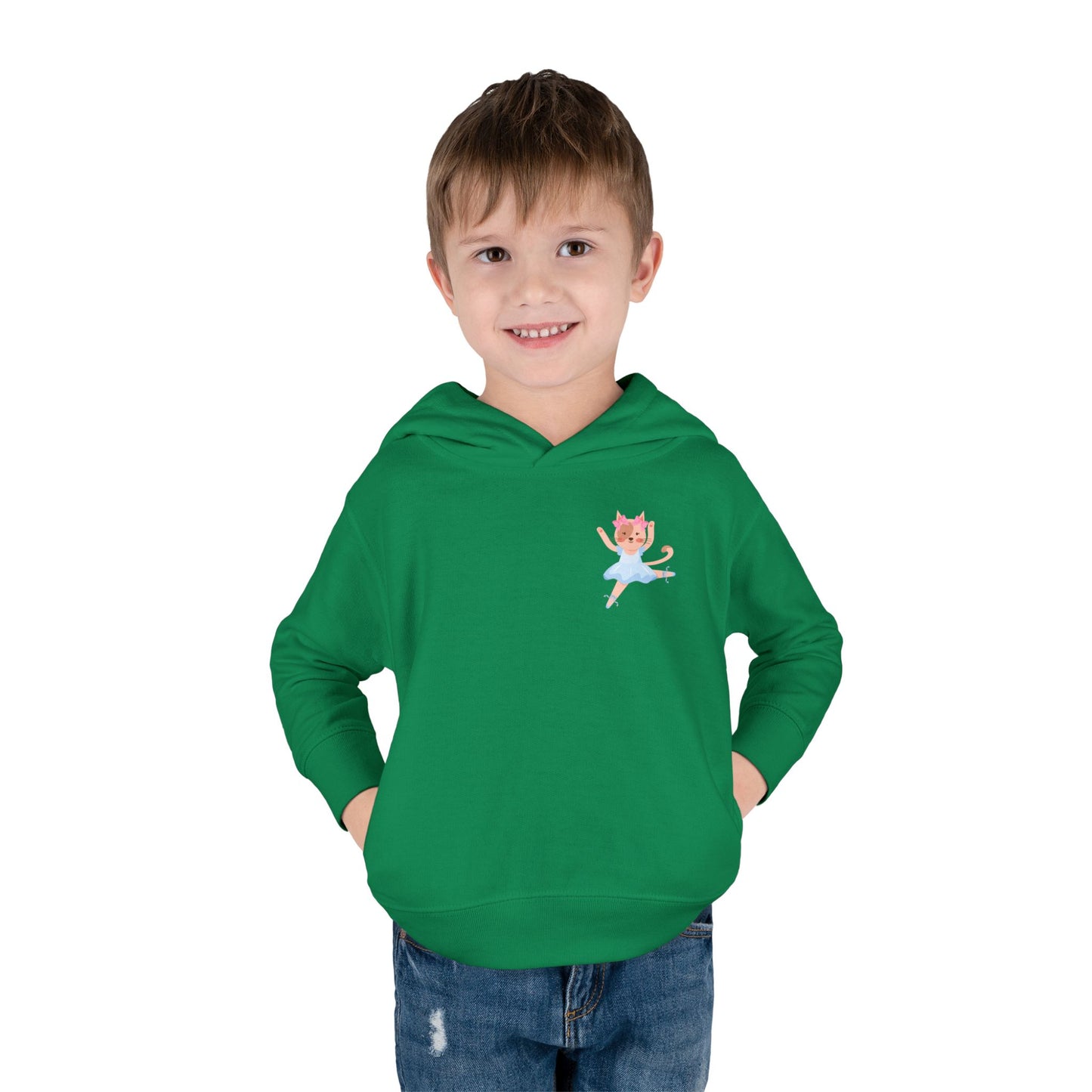 “Every Meow & Then I Dance” Adorable Dancing Cat Graphic | Cute Cat Dance Hoodie for Toddlers & Little Ballet Lovers - Toddler Pullover Hoodie