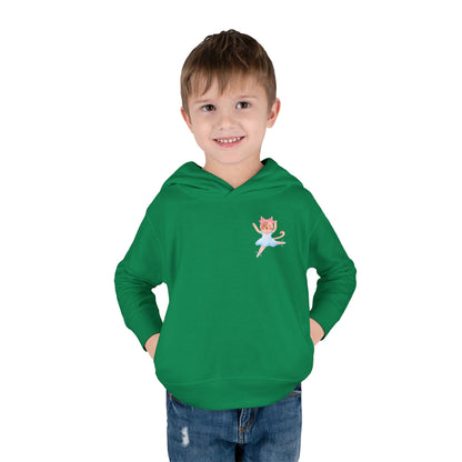 “Every Meow & Then I Dance” Adorable Dancing Cat Graphic | Cute Cat Dance Hoodie for Toddlers & Little Ballet Lovers - Toddler Pullover Hoodie