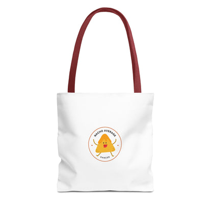 "Nacho Average Dancer" Canvas Tote Bag – Funny Kawaii Dance Tote with Nacho Graphic for Dancers & Dance Moms
