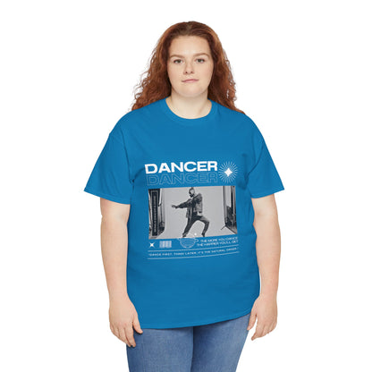 "Dancer "Jazz Pose Unisex Heavy Cotton Tee – Streetwear-Inspired Jazz Dance Graphic T-Shirt for Performers