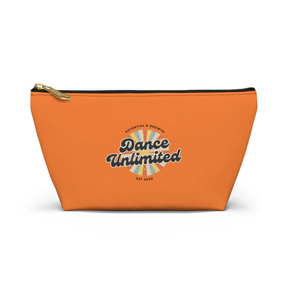 "Dance Unlimited - Potential & Growth" Makeup Bag – Retro Dance Graphic – Inspirational Dance-Themed Zipper Pouch for Cosmetics, Accessories & Gifts