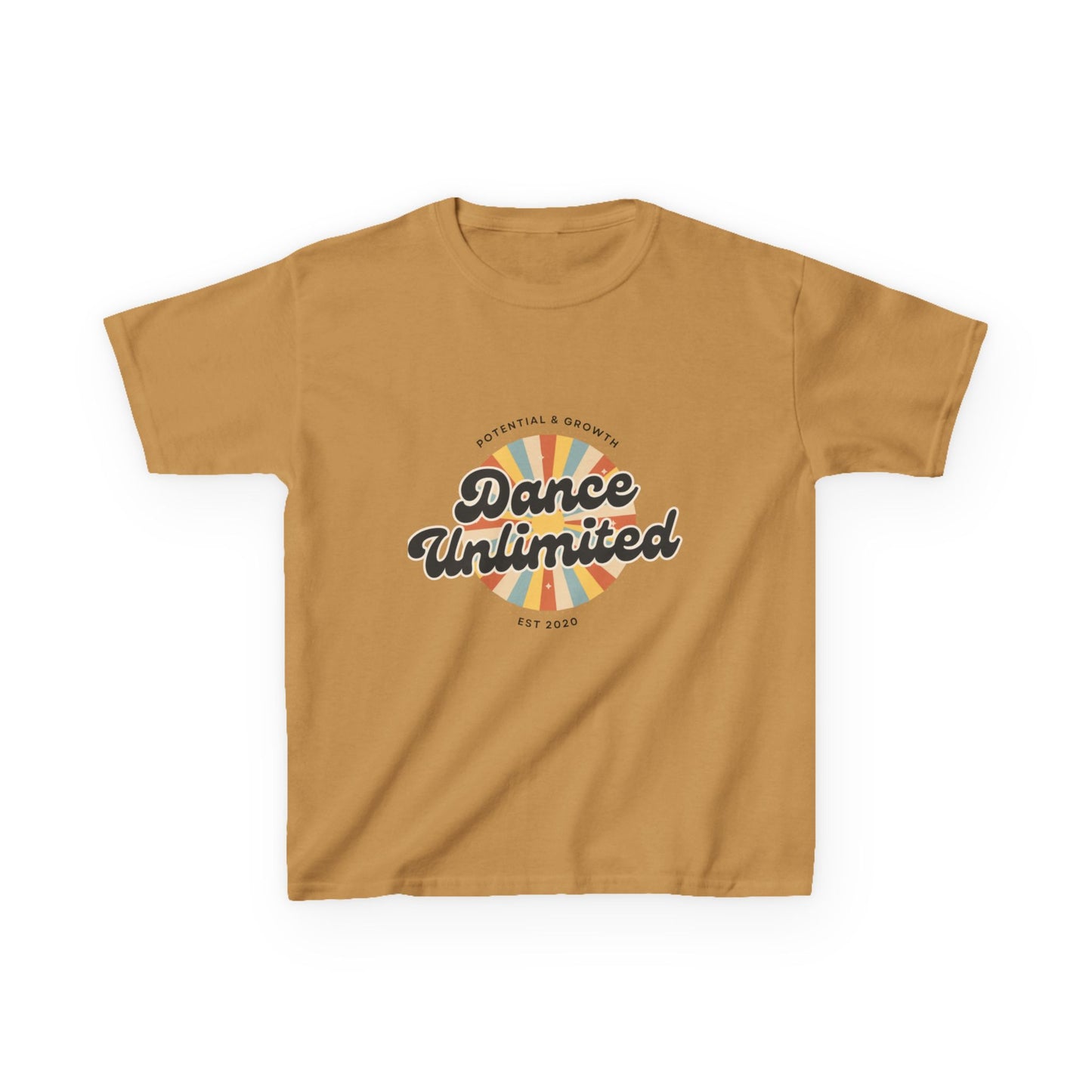 “Dance Unlimited: Potential & Growth” Retro Graphic T-Shirt for Kids – Motivational Dance Shirt - Youth Dance Inspiration Tee