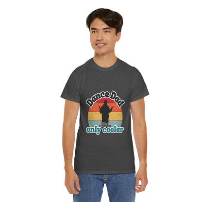 "Dance Dad" Unisex Heavy Cotton Tee – Funny Retro Dance Shirt for Cool Dads