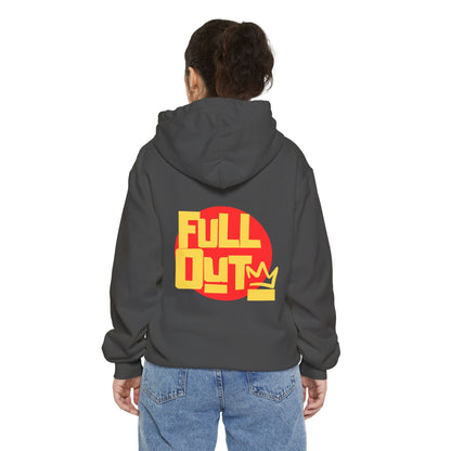 Full Out Premium Collection Dance Hoodie – Unisex Streetwear Crew Pullover with "Full Out" Back Graphic and "Crew" Front Design