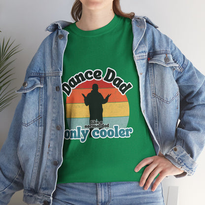 "Dance Dad" Unisex Heavy Cotton Tee – Funny Retro Dance Shirt for Cool Dads